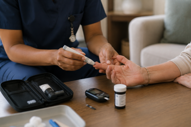 infirmière suivi diabète à domicile