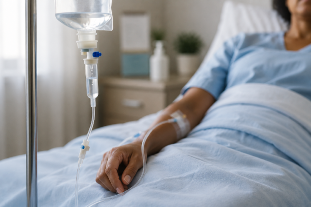 pose perfusion à domicile infirmière